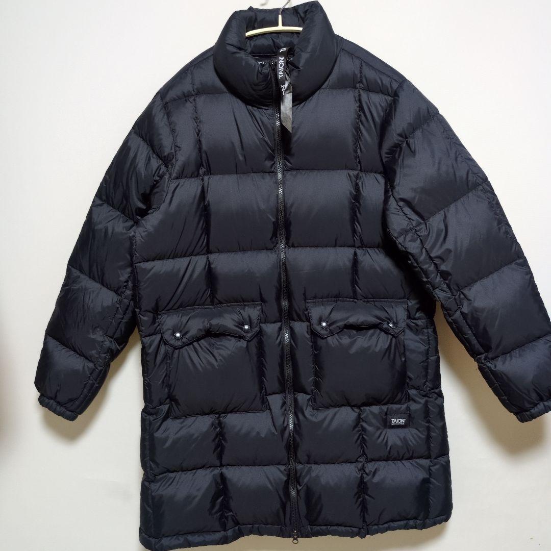 TAION マウンテンパッカブルボリュームダウンコート ブラック L