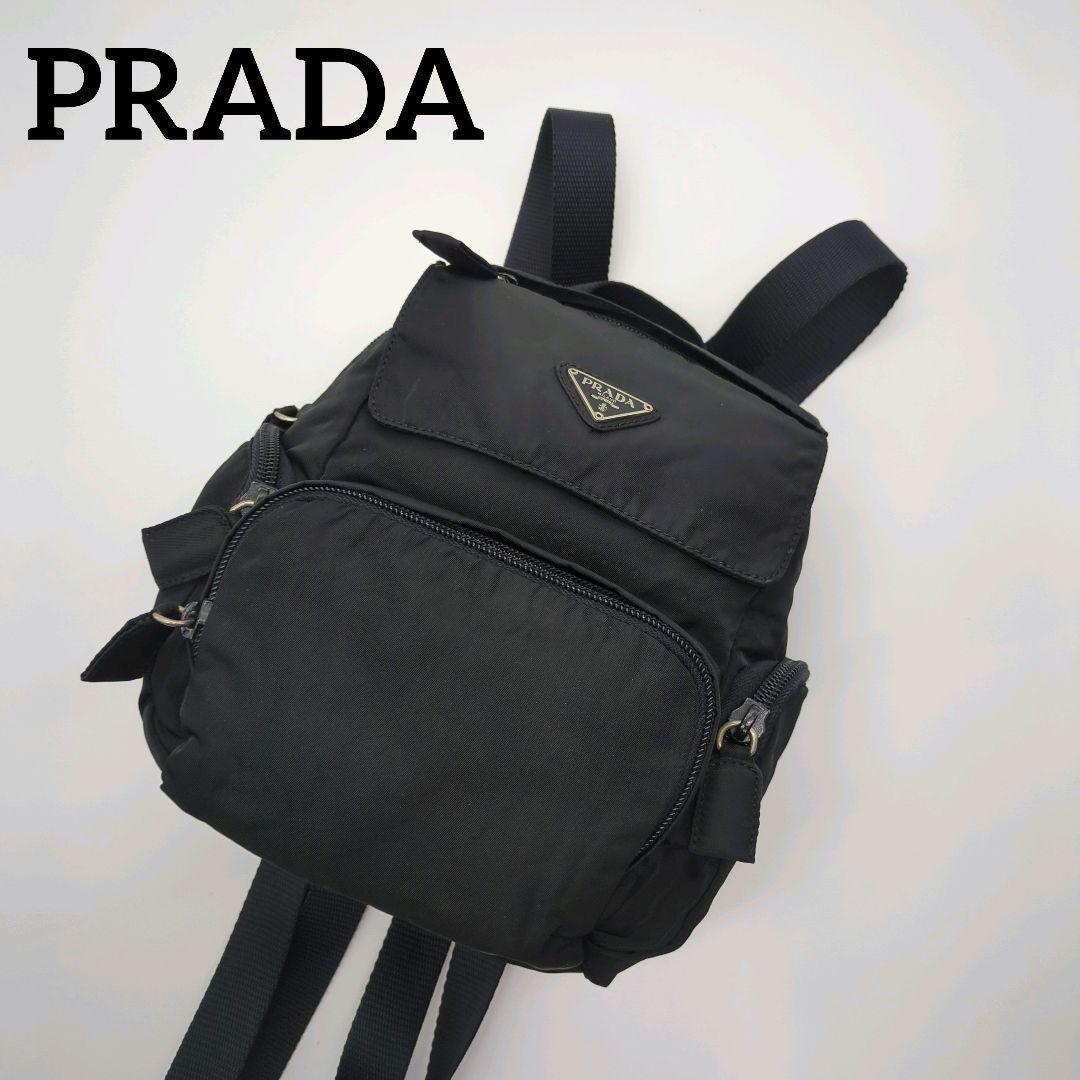 【人気モデル・美品】プラダ☆リュック テスート ナイロン 三角プレート 2way