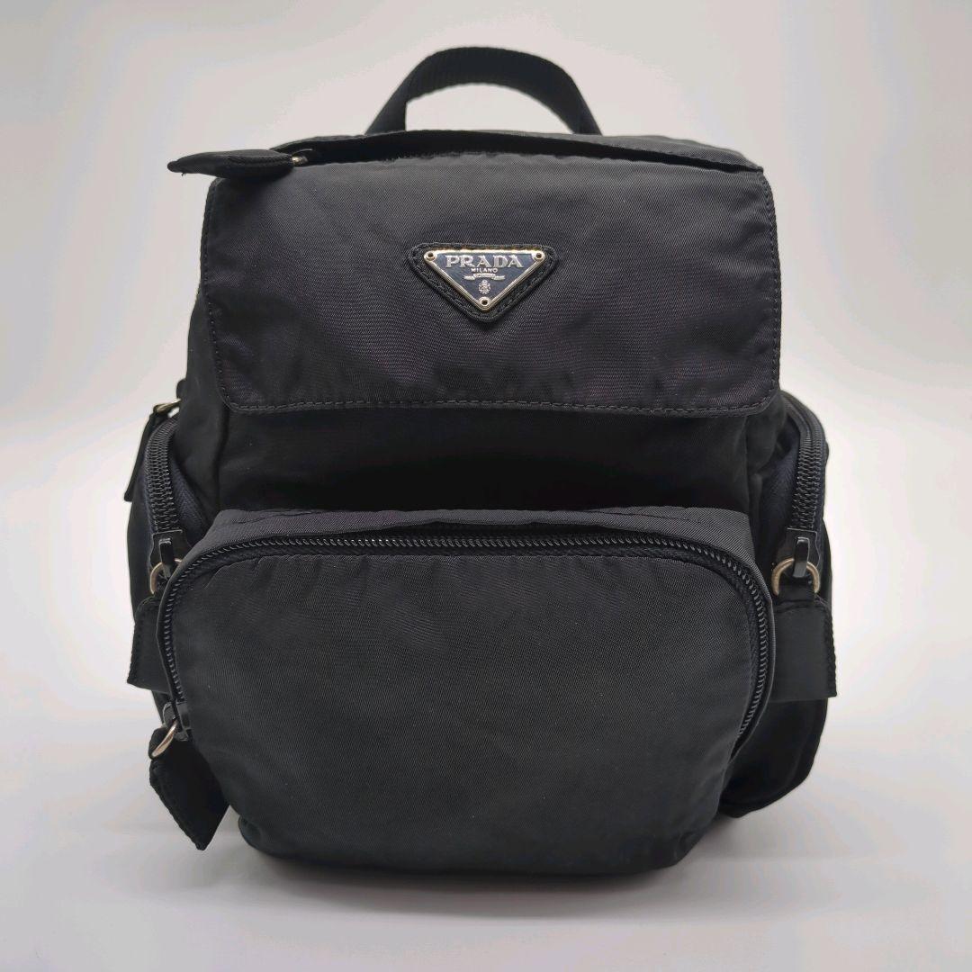 【人気モデル・美品】プラダ☆リュック テスート ナイロン 三角プレート 2way