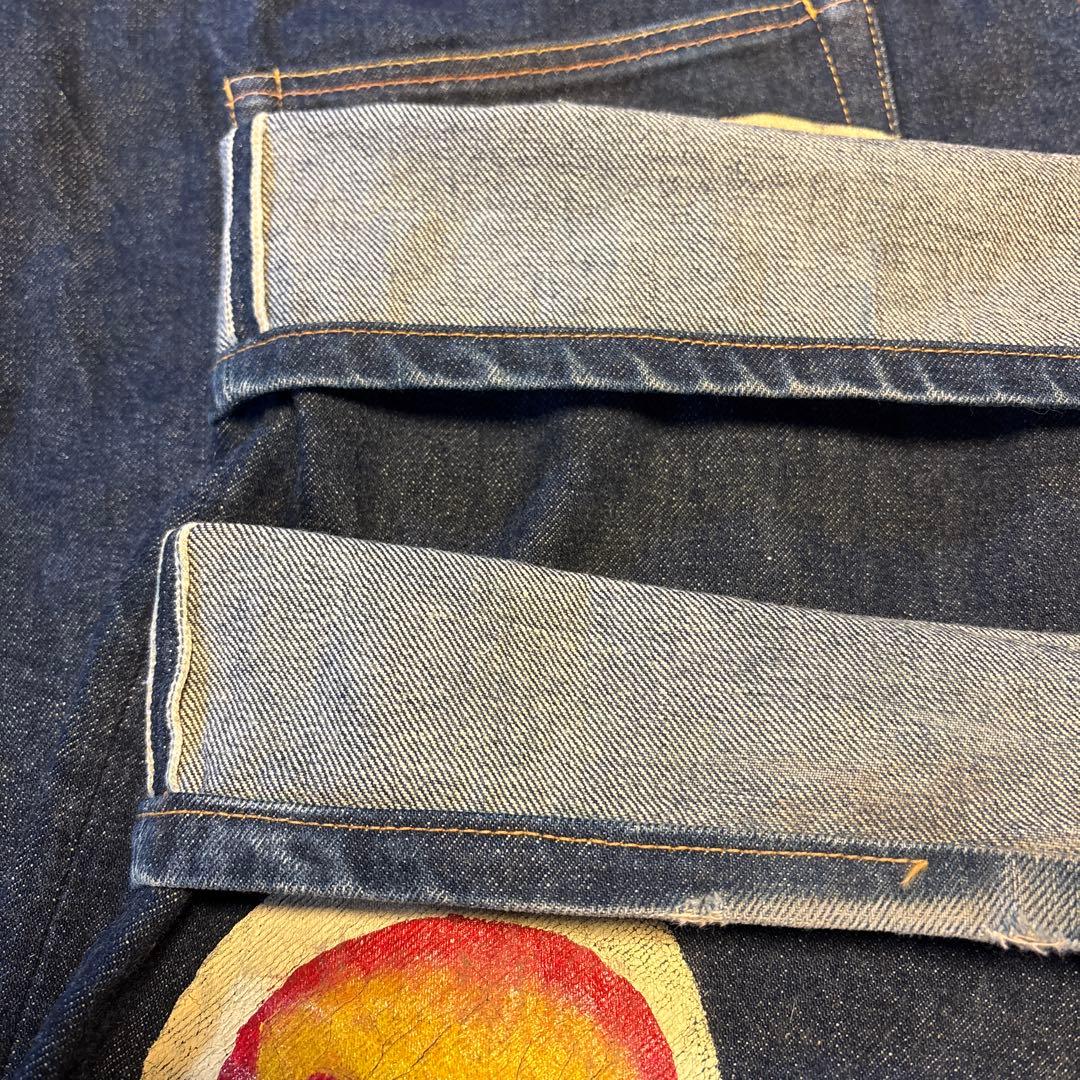 極太 エヴィス EVISU No.2 Lot.2001 デニム 44×35 赤耳