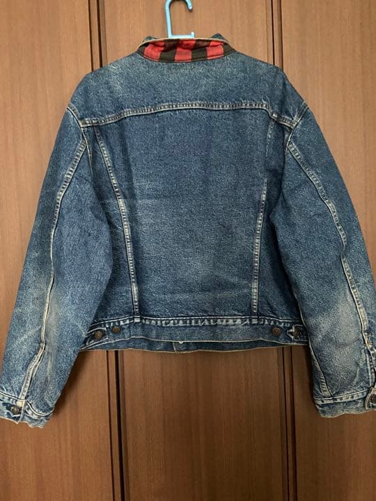 80s90sビンテージ USA製 LEVIS ブラックデニムジャケット Gジャン