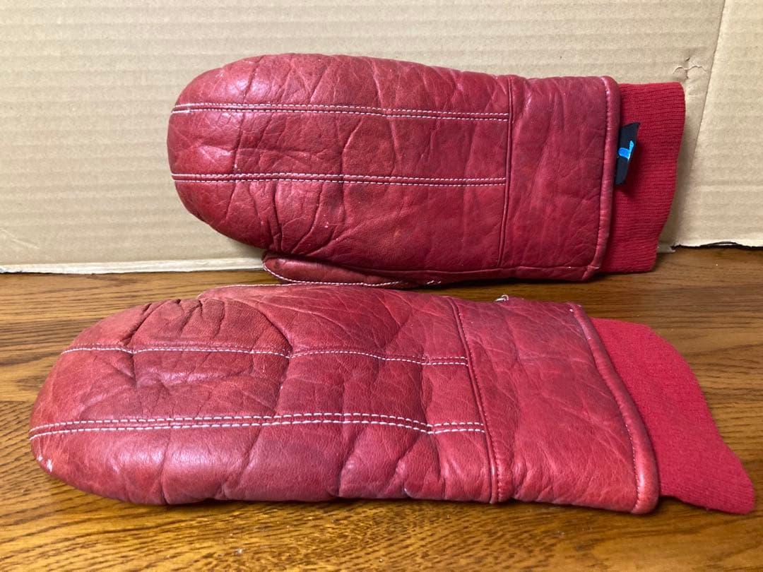80年代 ビンテージ hayler レザー グローブ 手袋 スキー 登山 当時物
