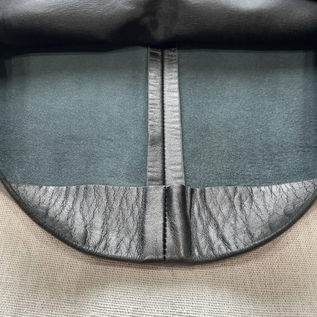 美品　ロエベ　ラムレザースカート　Aラインシルエット　36　S　羊革 ひざ丈