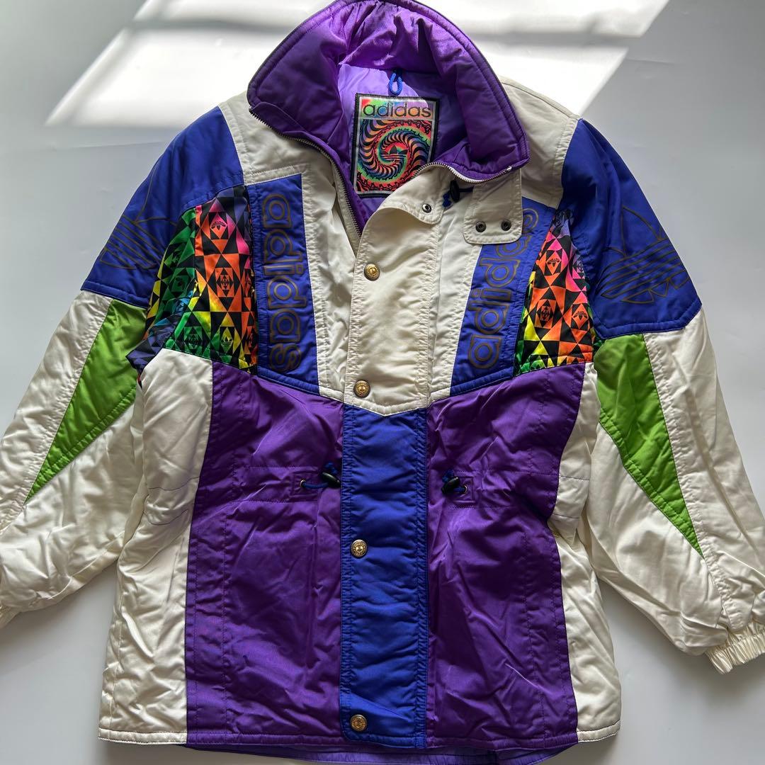 adidas デサント製 スキーウェア セットアップ ジャケット ビブパンツ