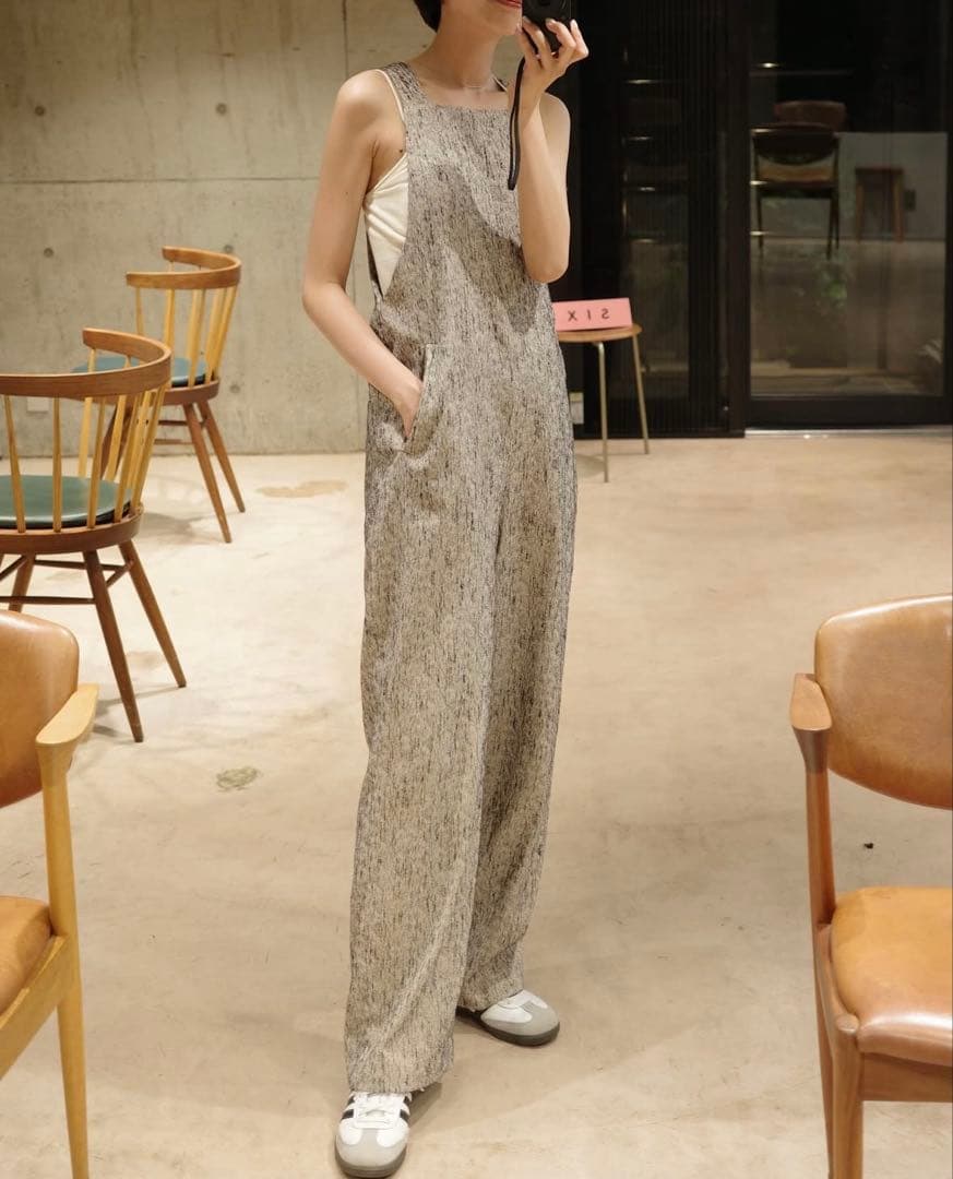 2024SS CLANE COCOON SALOPETTE PANTS