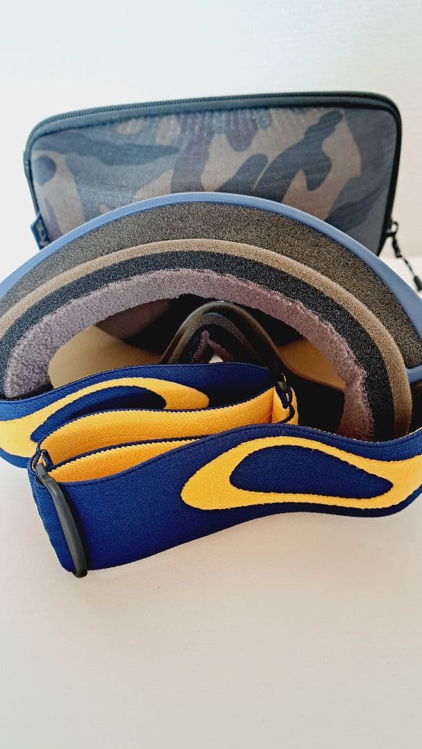 オークリー　ミラー　ネイビー　canopy 　ゴーグルケース付き