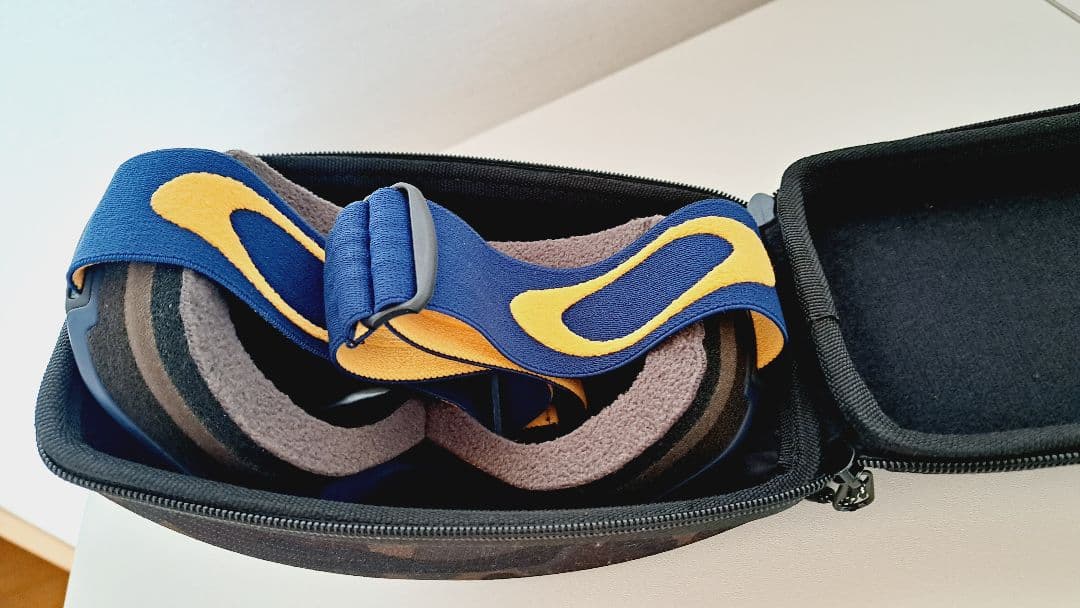 オークリー　ミラー　ネイビー　canopy 　ゴーグルケース付き