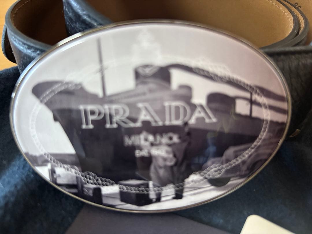 PRADA レザー ベルト 85/34