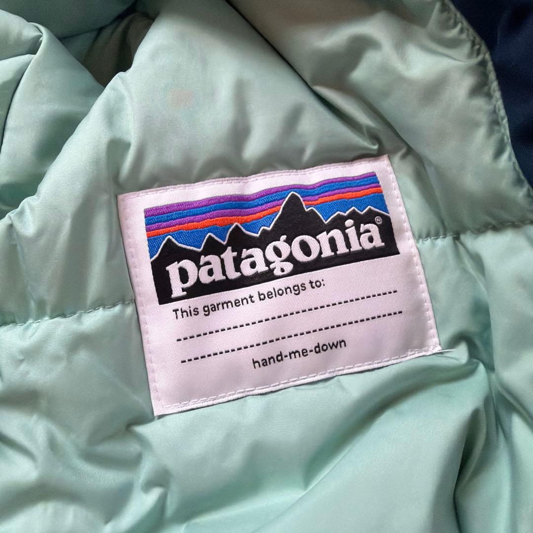 patagonia 子供用スキーウェア 紫色
