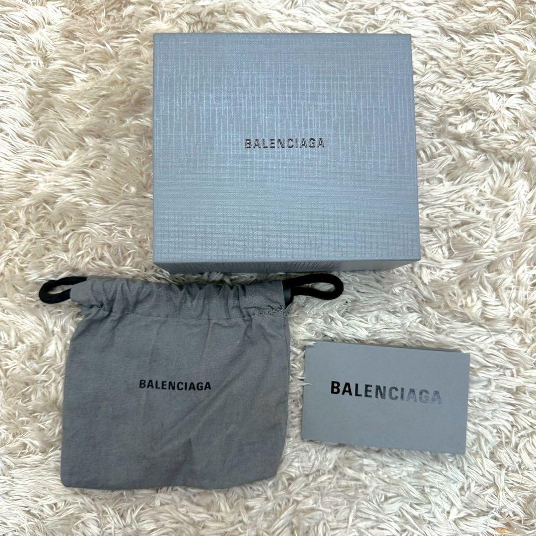 【美品】バレンシアガ 三つ折財布 ゴールド bb ユニセックス