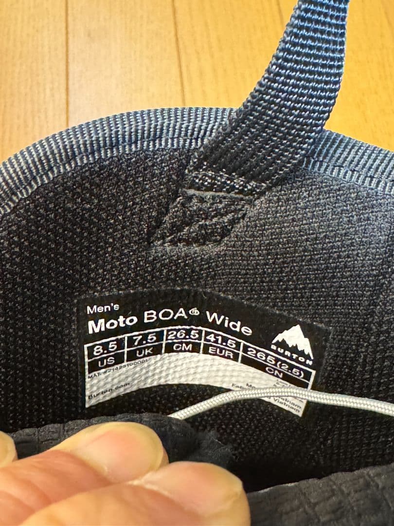 未使用品級 BURTON MOTO Boa Wide 26.5cm ブーツ