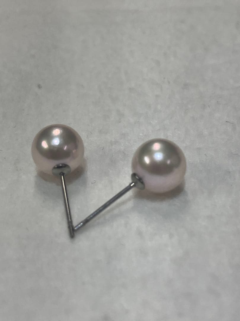 伊勢志摩英虞湾産あこや真珠　8.4mm パールピアス