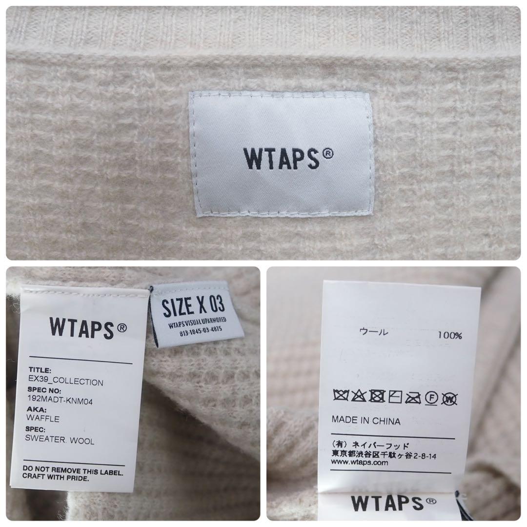 WTAPS｜19AW Waffle Sweater.Wool（Oat・X03）