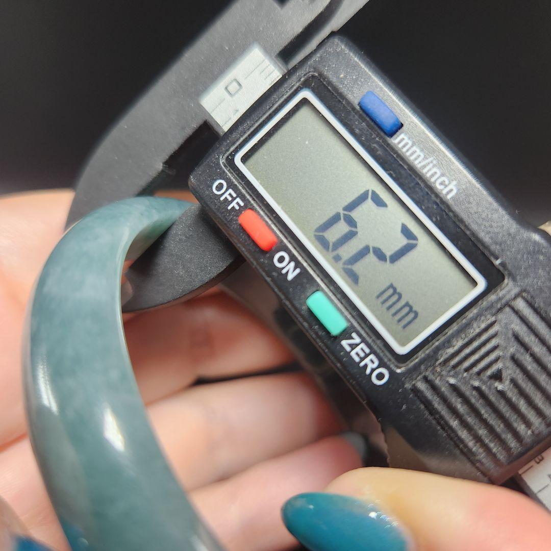 希少！【新品】天然グアテマラ産 青翡翠 バングル ★ お守り