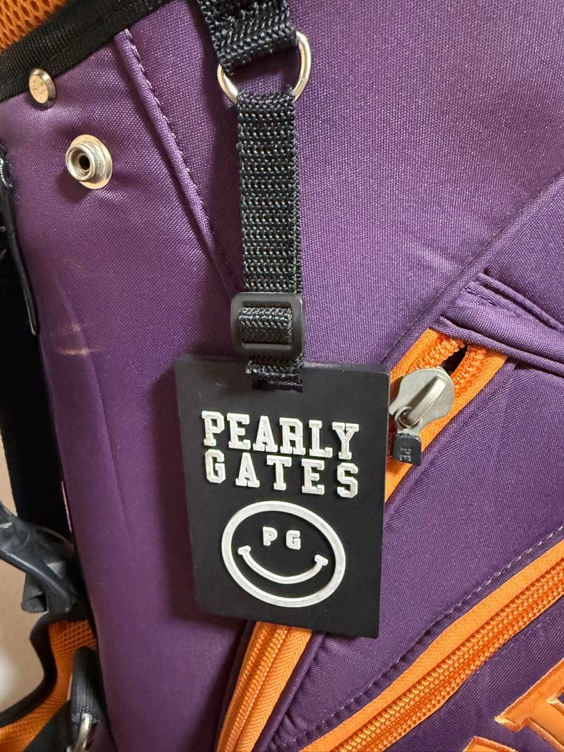 PEARLY GATES キャディバッグ レアカラー パープル、オレンジ - メルカリ