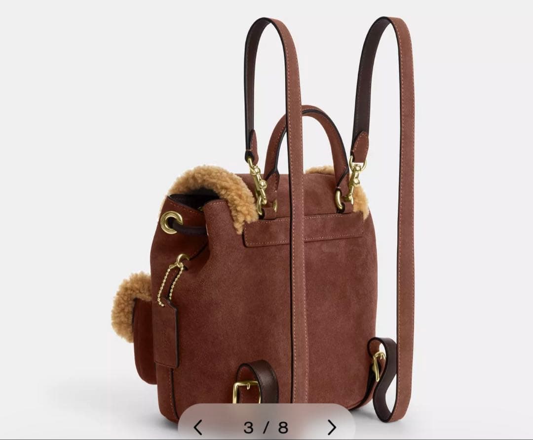 コーチ　ハドリーバックパック　ボア　リュック