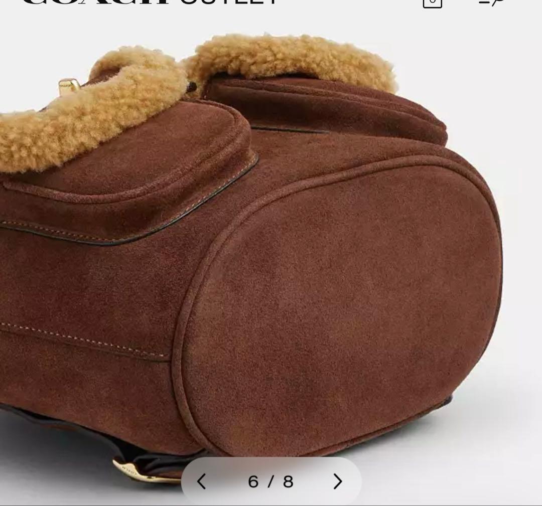 コーチ　ハドリーバックパック　ボア　リュック