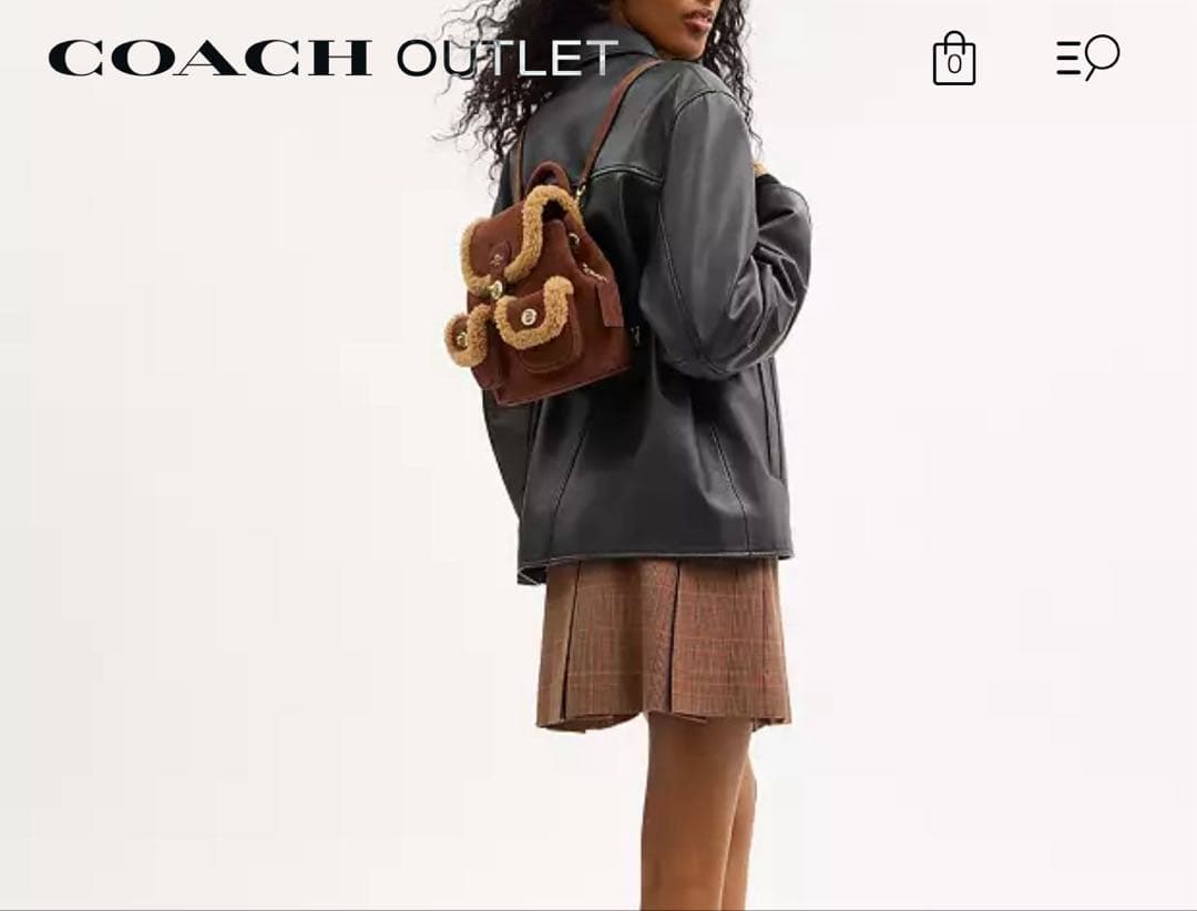 コーチ　ハドリーバックパック　ボア　リュック