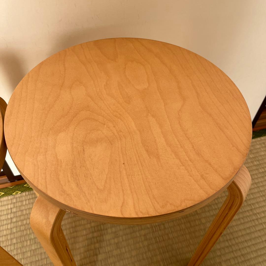 「２脚セット」廃盤品　IKEA イケア　フロスタ　スツール　スタッキングチェア