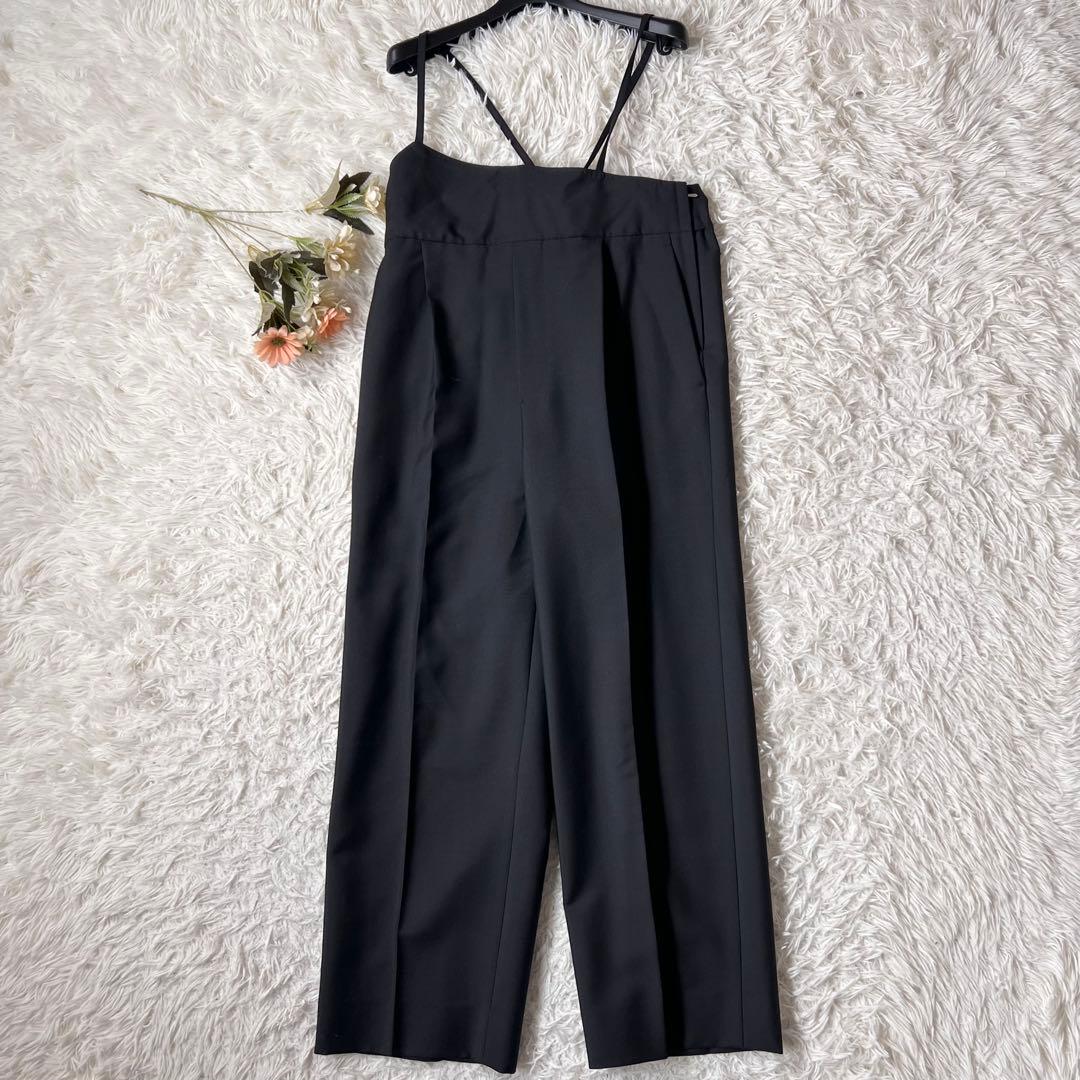 Drawer ドゥロワー ウール モヘア ドロス フレスコ サロペット 38