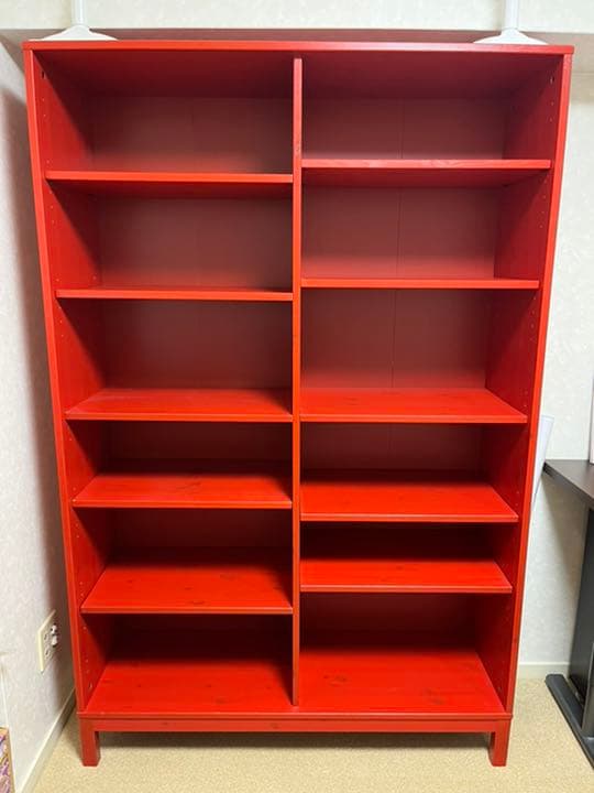 IKEA 本棚 赤 - メルカリ