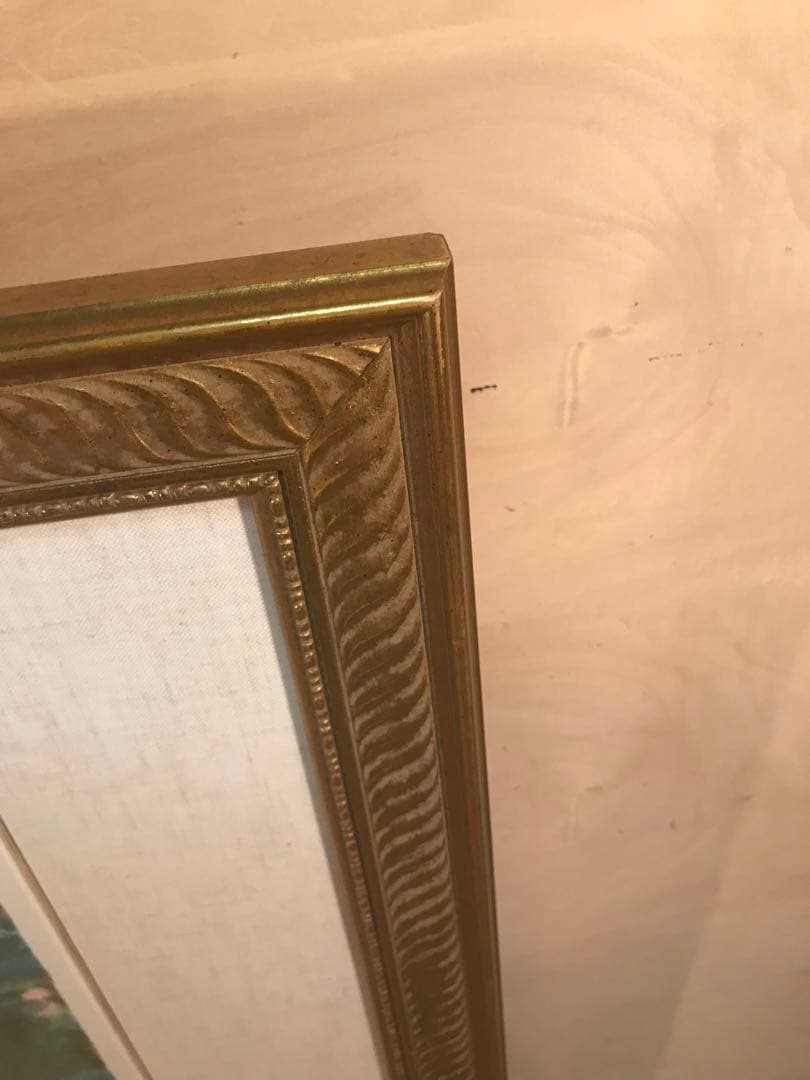 クロード・モネ　「睡蓮」　リトグラフ　刷り師サイン・エンボス印・エディション有り