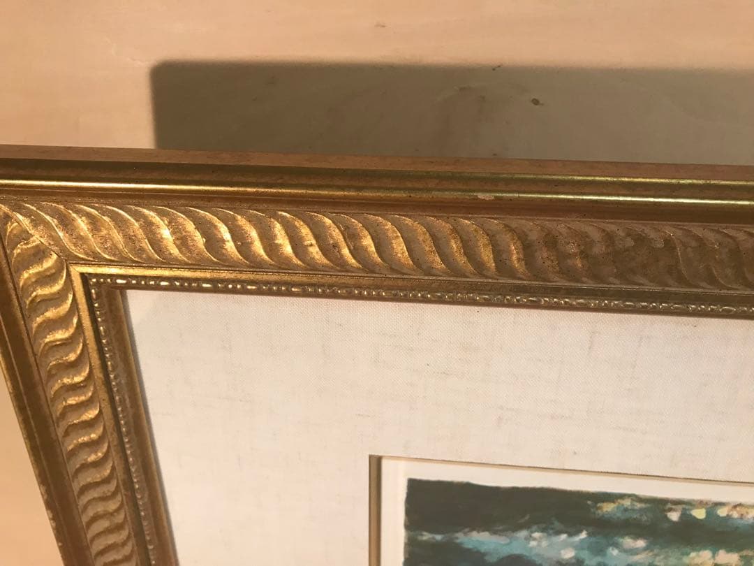 クロード・モネ　「睡蓮」　リトグラフ　刷り師サイン・エンボス印・エディション有り