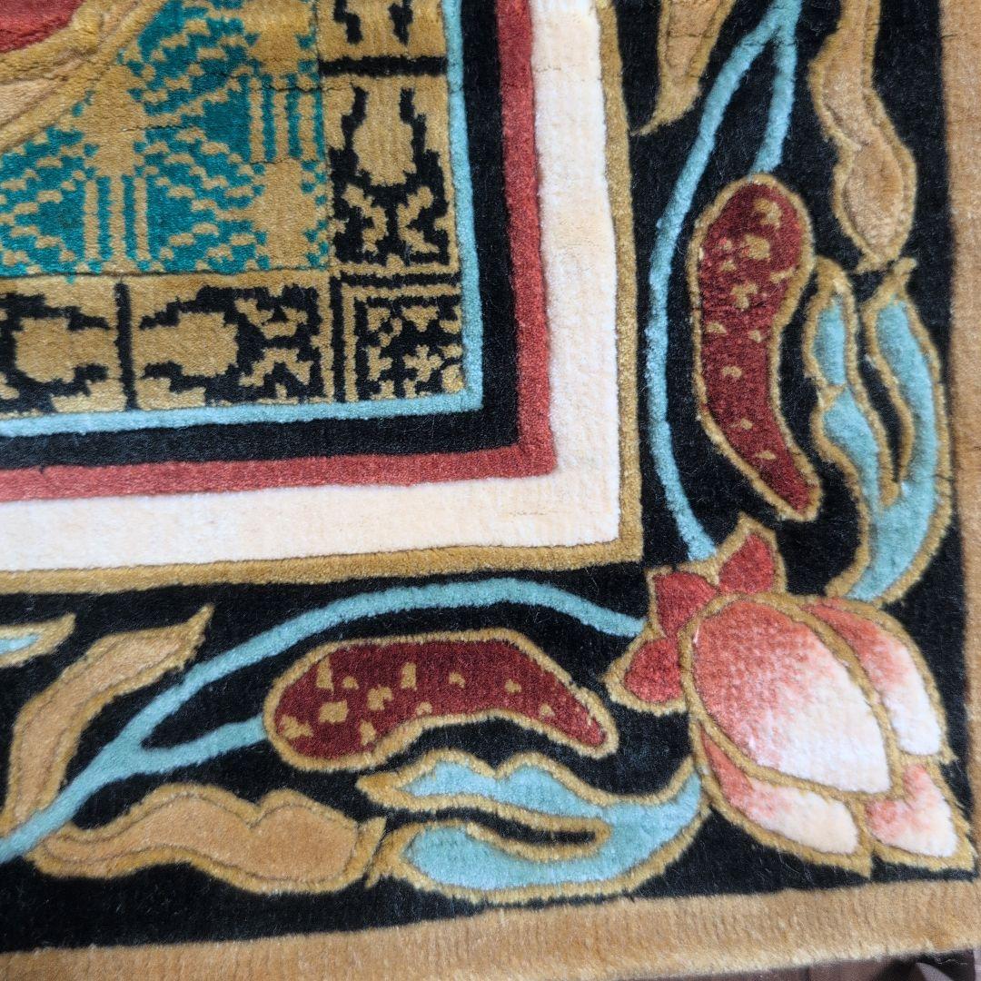 仏宝座 （十三仏）高級敷物 絨毯 ラグ 絹100% シルク 希少 - メルカリ