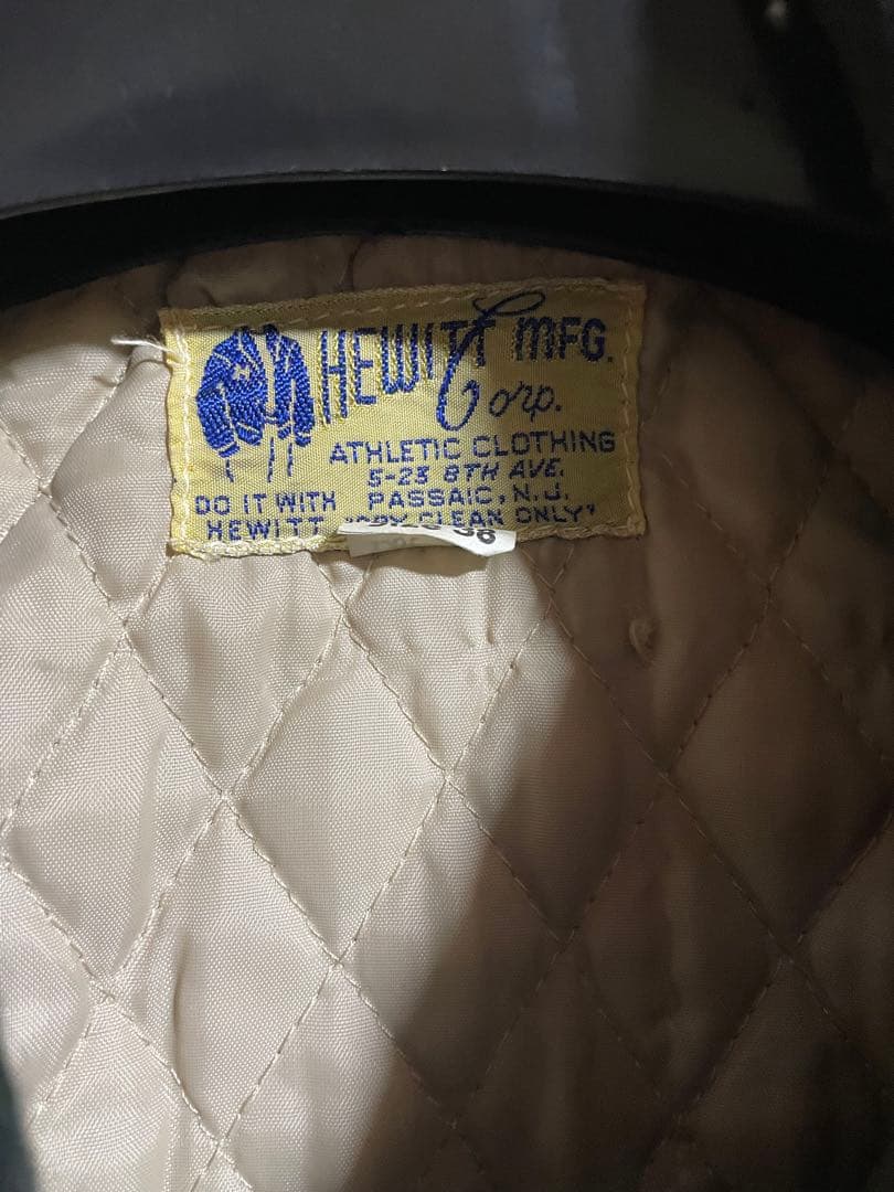 HEWITT MFGスタジャンヴィンテージ 古着 ダークグリーン