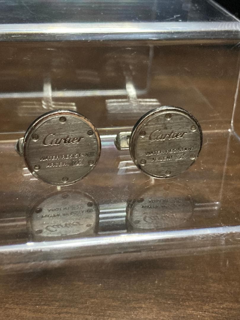 ◇カルティエ◇Ag925/ウォーターレジスタント/デコール/カフス