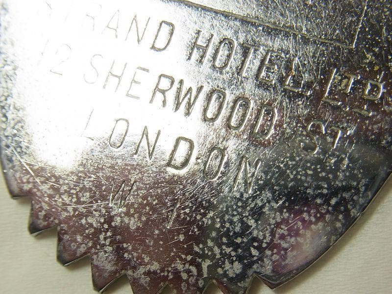 イギリス ロンドン ヴィンテージ 2D STAMPホテル ルームキー タグ付き