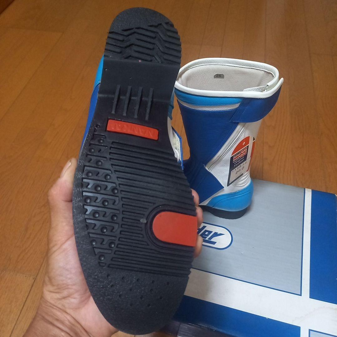 NANKAI バイク用ブーツ 26.0cm 青白