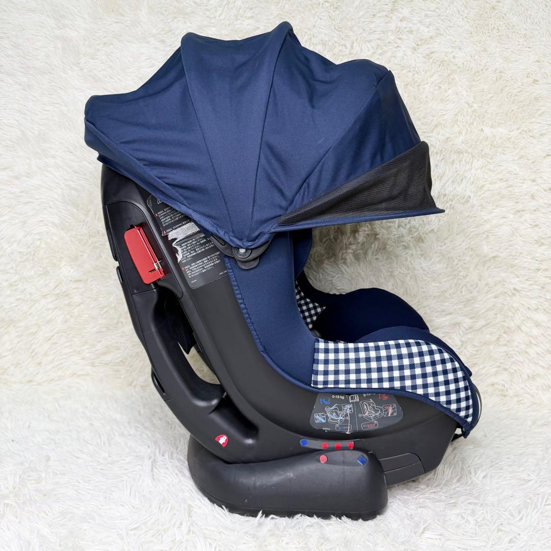 美品 Joie チルト チャイルドシート キャノピー付き ギンガムチェック