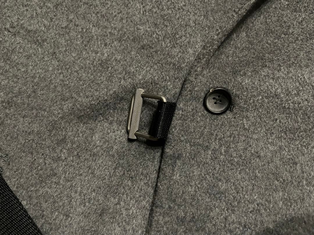 The RERACSウールカシミア チェスターコート グレー