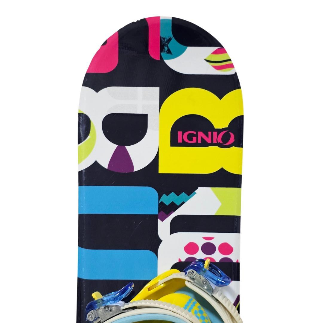 IGNIO キッズ用 スノーボード 120cm ビンディング付き ジュニアサイズ