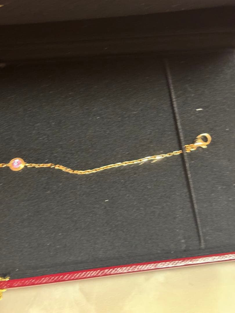 カルティエ　ダムール　ブレスレット　サファイア　ピンクゴールド