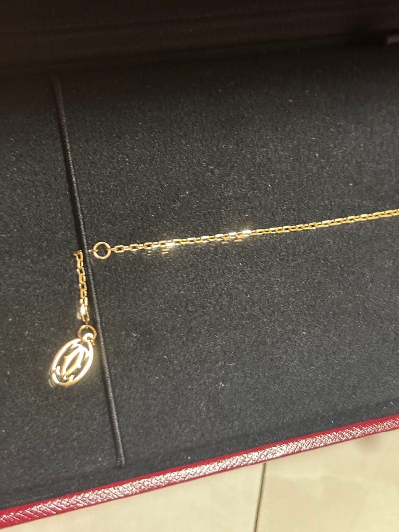 カルティエ　ダムール　ブレスレット　サファイア　ピンクゴールド