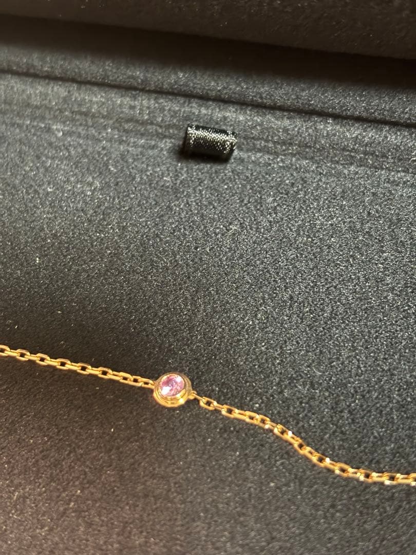 カルティエ　ダムール　ブレスレット　サファイア　ピンクゴールド