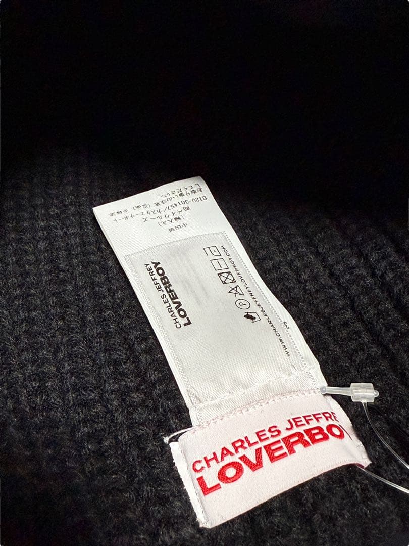 新品未使用 Charles Jeffrey LOVERBOY ニット帽 黒