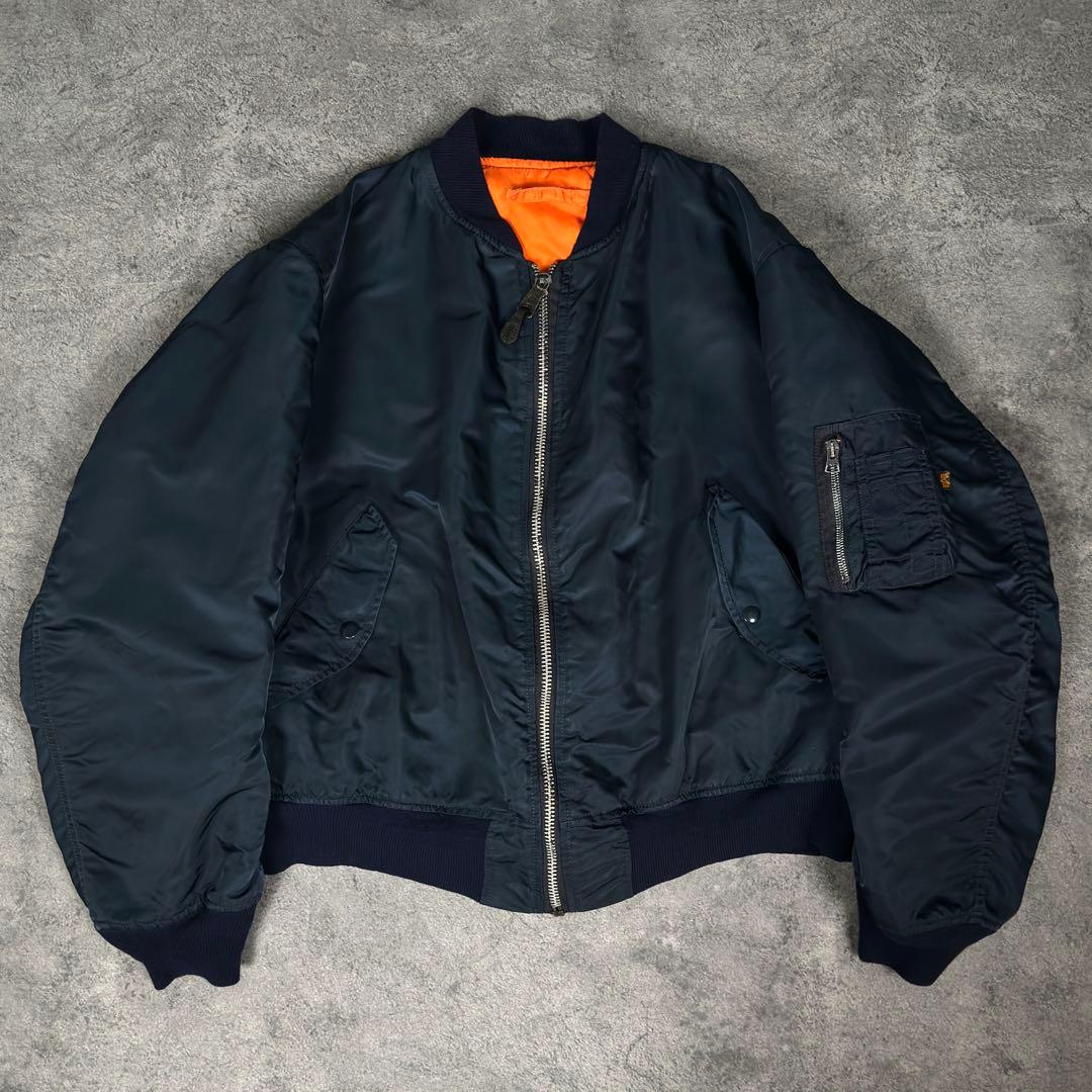 ALPHA INDUSTRIES MA-1 フライトジャケット ネイビー