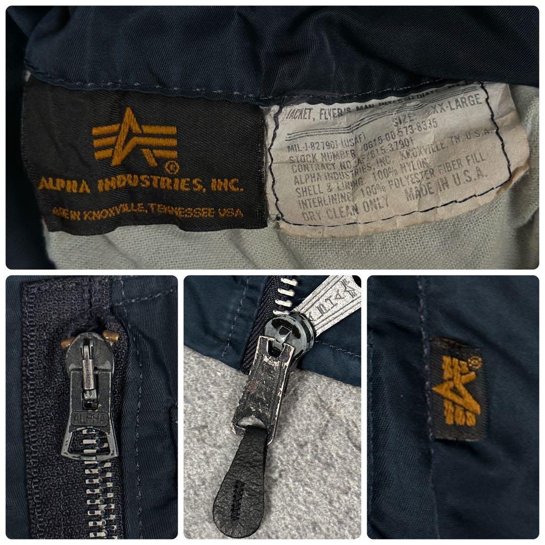 ALPHA INDUSTRIES MA-1 フライトジャケット ネイビー