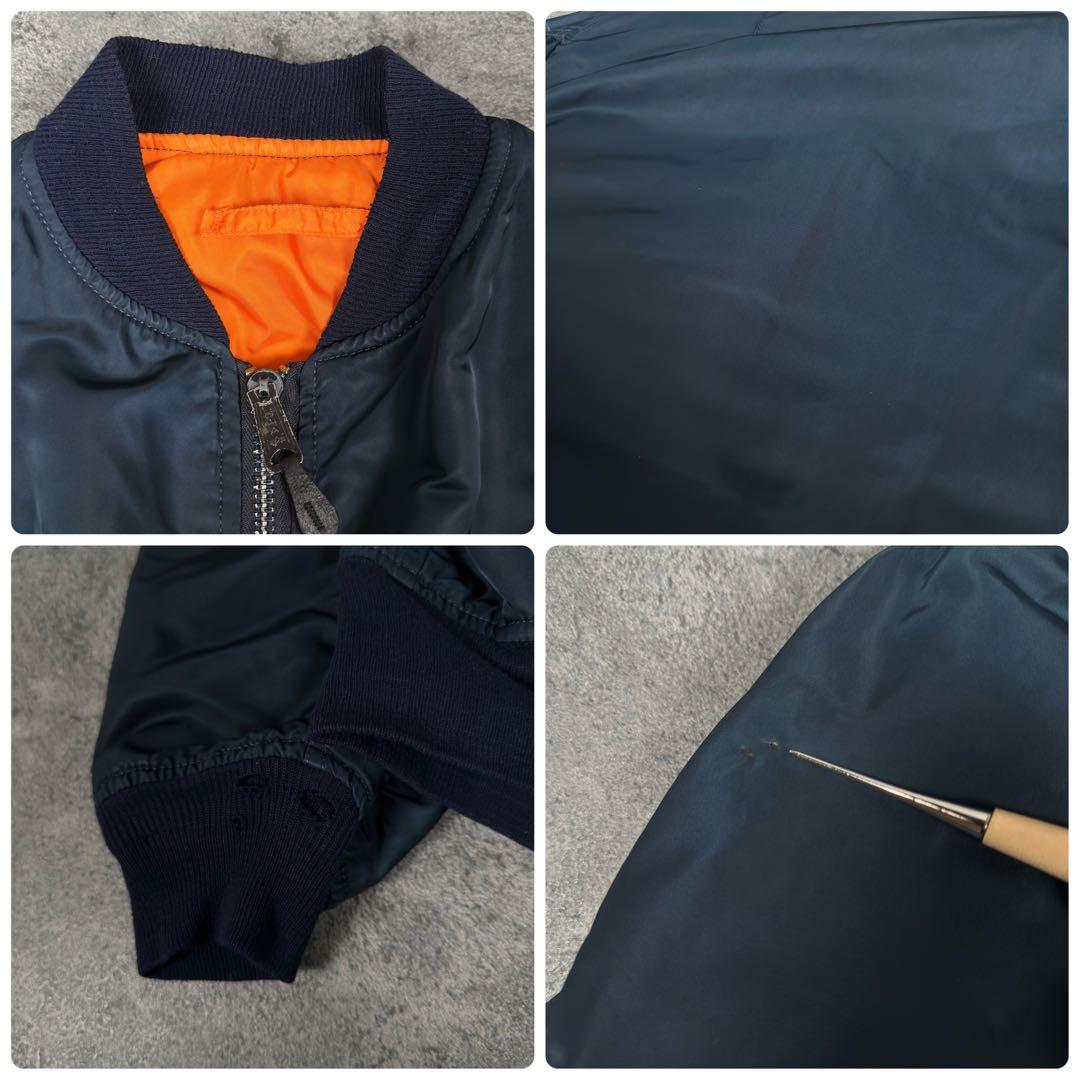 ALPHA INDUSTRIES MA-1 フライトジャケット ネイビー