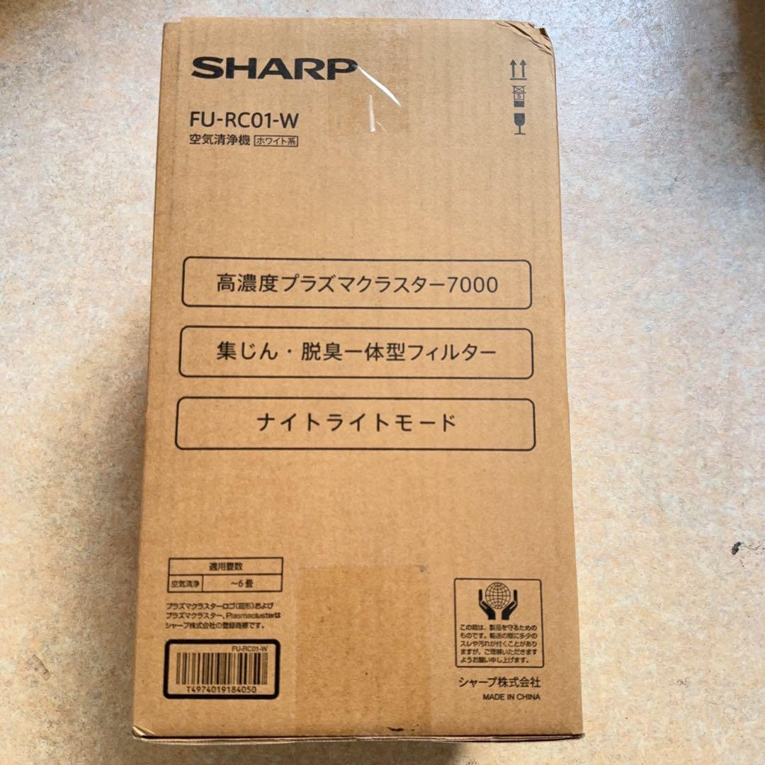 シャープ 空気清浄機 FU-RC01-W プラズマクラスター