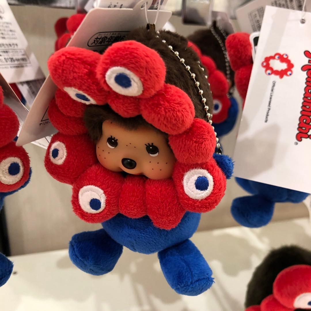 新品 ミャクミャク モンチッチ コラボ マスコット ボールチェーン付