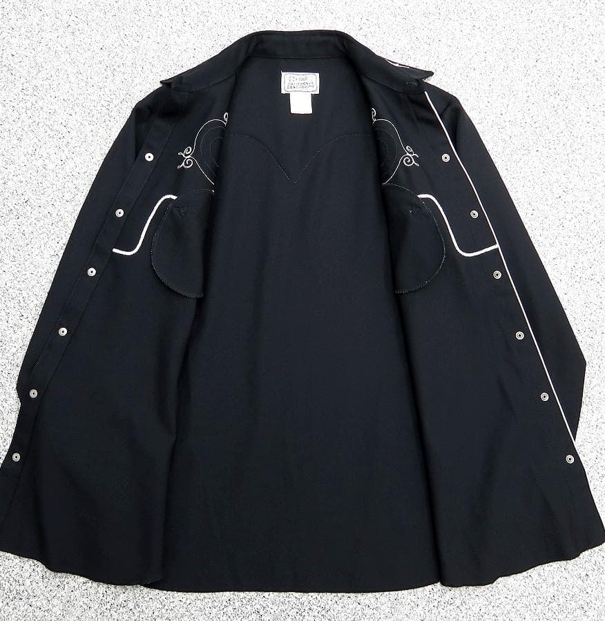 極美品 70s HBARC USA製 厚手 ウエスタンシャツ 当時物 黒 名作 - メルカリ