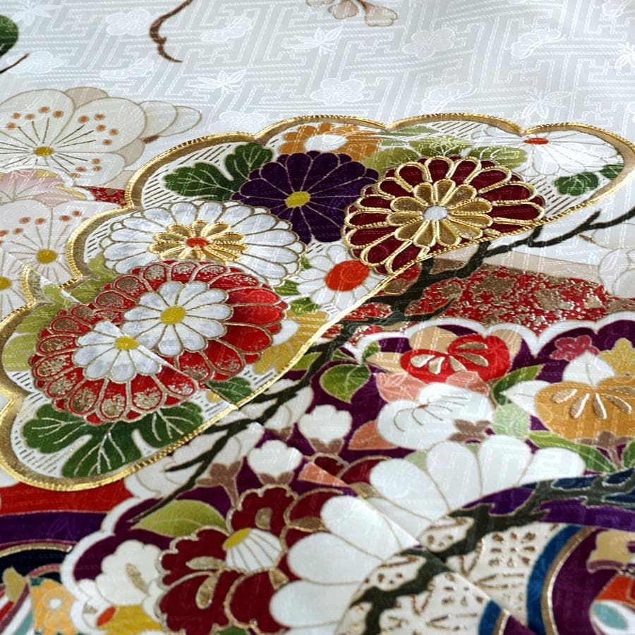 専用　ご予約商品　振袖　襦袢　オーダー仕立て　正統派　古典紋様　白地　成人式