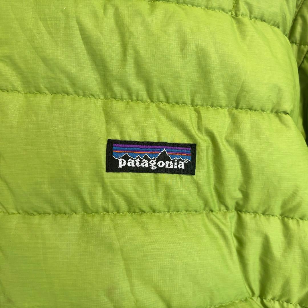 08年 patagonia パタゴニア ダウンセーター ゲッコーグリーン 黄緑