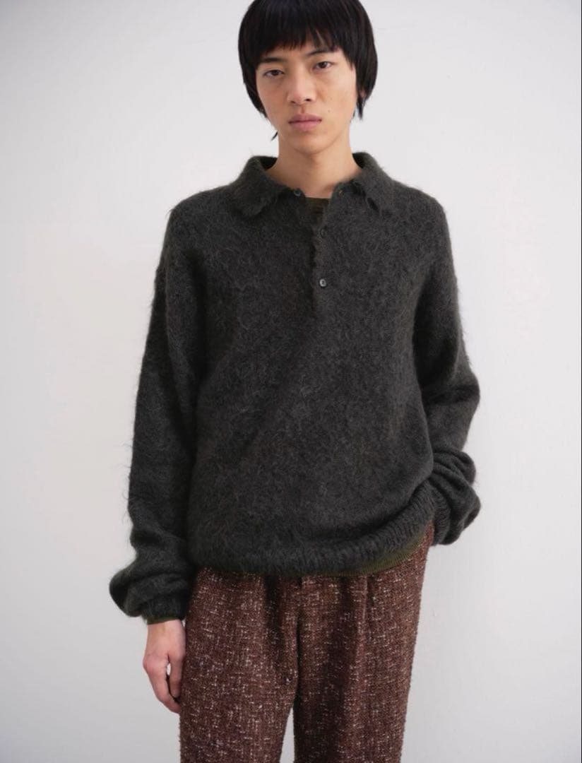 トップス auralee 24aw mohair knit polo
