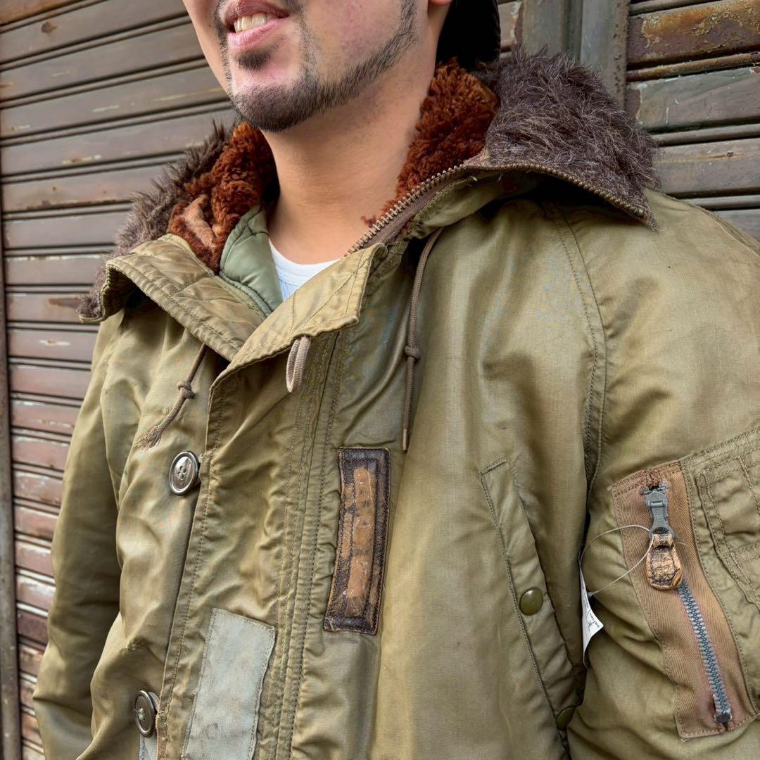 40s 陸軍航空隊 米軍実物 USAF オリジナル N-3 パーカー フライト