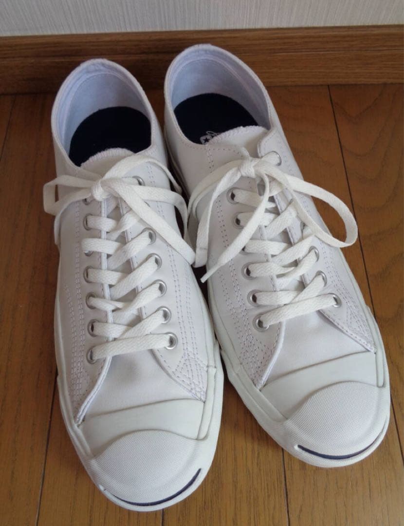廃盤 極上 美品 コンバース ジャックパーセル 白レザー 90s 米国製の復刻